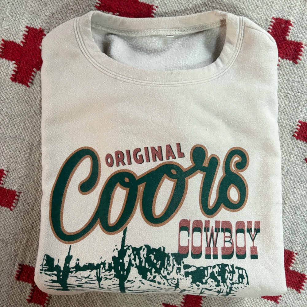 Coors Cowboy Graphic Sweatshirt